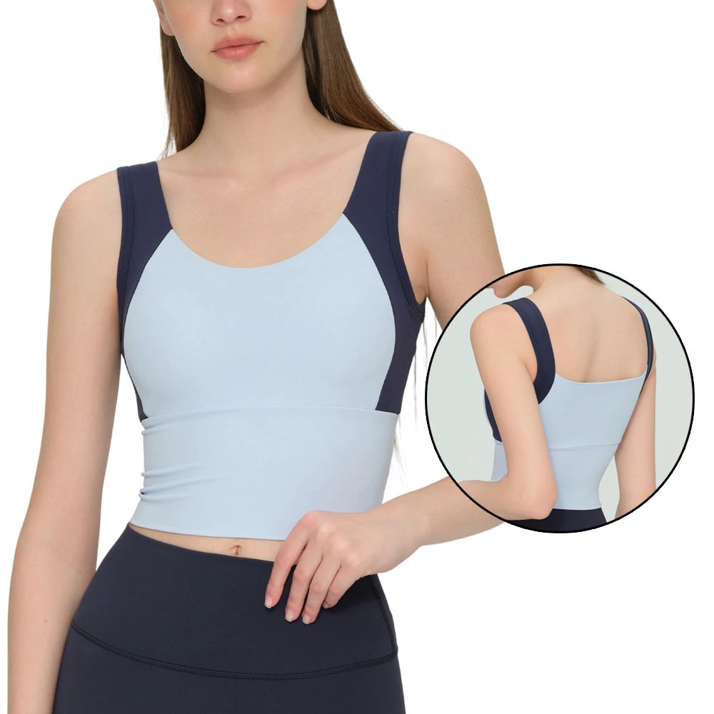 Hot Selling Breathable High Support Yoga Sport Bra for Women with Custom Front Logo XL Size Gym Exercise Running Athletic