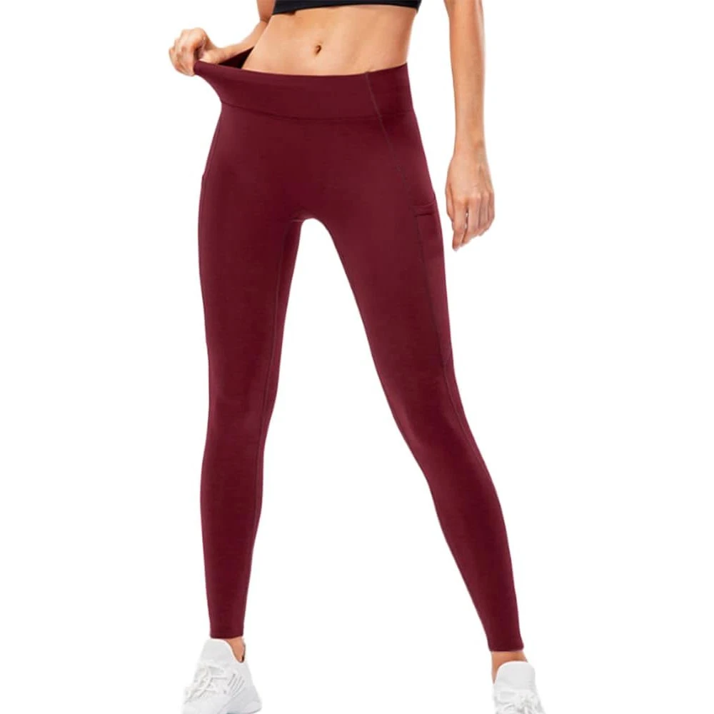 Women's Yoga Leggings Solid Pattern Anti-Cellulite Four-Way Stretch Quick Dry Breathable Spandex/Nylon High Waist Sport Gym