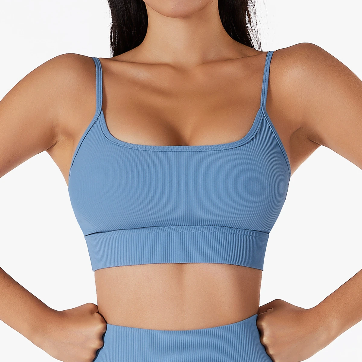 Women Yoga Sports Bra Padded Seamless Stretch Top Breathable Quick Dry Fitness Active Gym Clothing