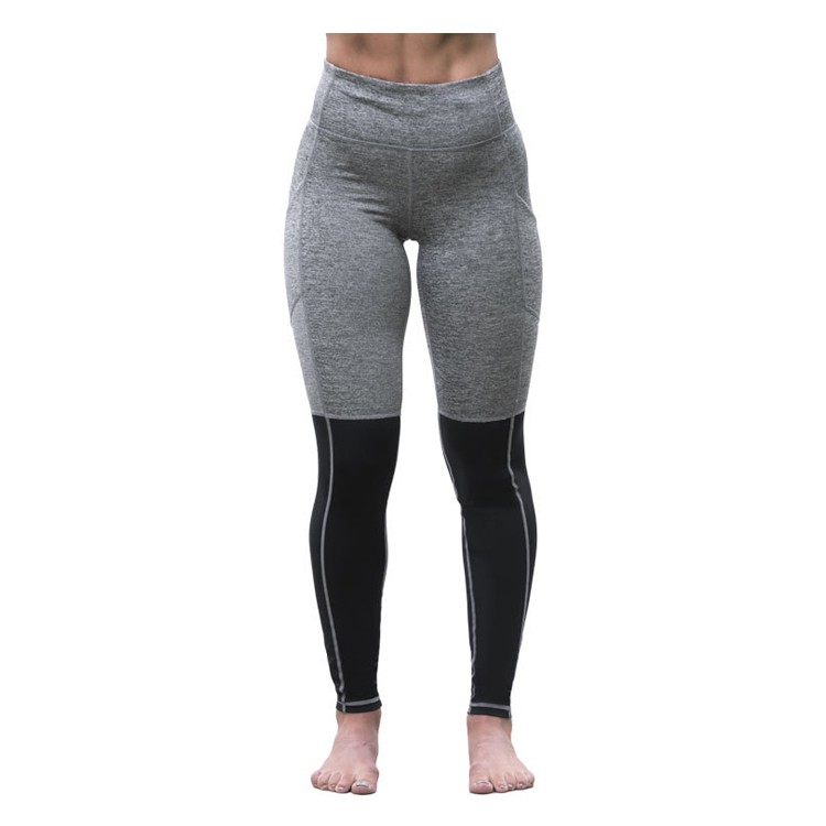Women's High Waisted 100% Cotton Yoga Leggings with Pockets Tummy Control Pants Featuring Mesh Decoration