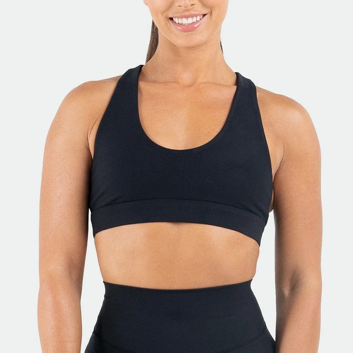Women's Plus Size Lightweight Seamless Workout Yoga Activewear Fitness Bra with Custom Branded Washed Finish and High Support