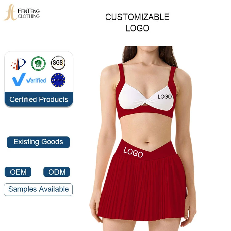 Under Lulu Custom Casual Pleated Breathable Fake Two-piece Quick-drying Anti-walking Wrinkle-resistant Spandex/Nylon High Waist