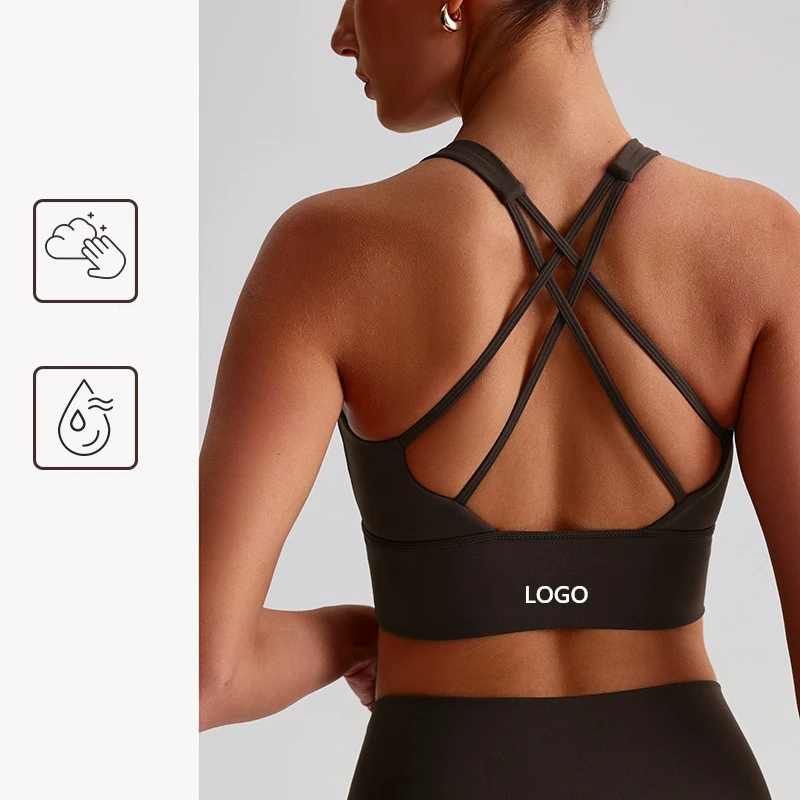 Hot Sale 18 Color Yoga Tank Crop Tops Sports Clothes Gym Fitness Wear Bra For Women
