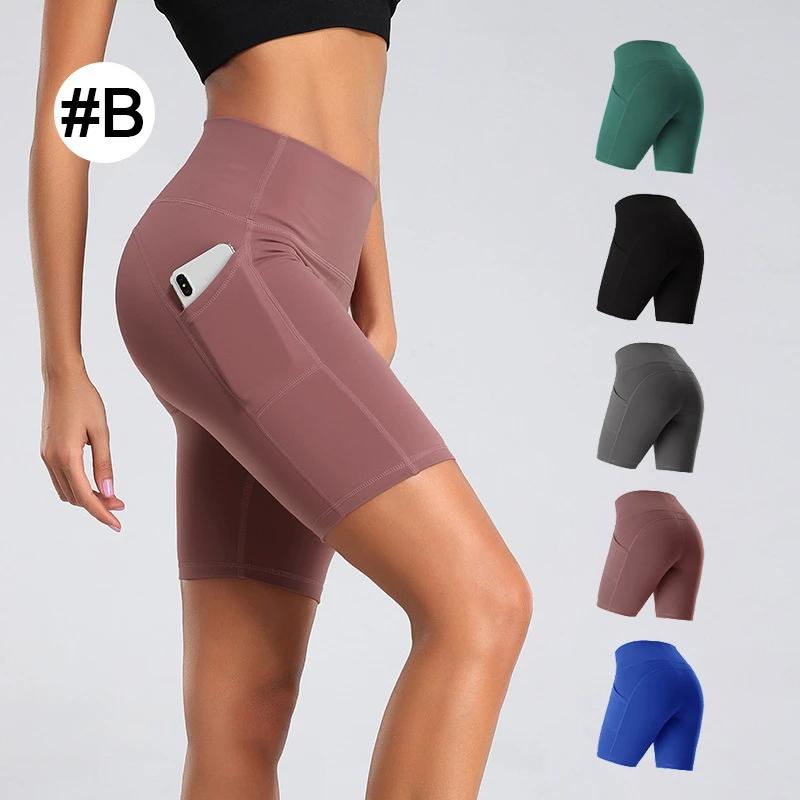 High Waisted Stretchy Butt Lift Fitness Seamless Cycling Bike Running Yoga Shorts Leggings