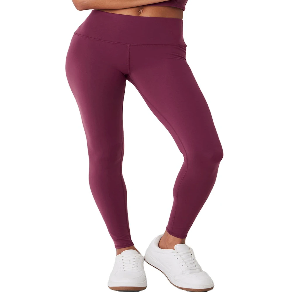 Women's High Waist Slim Fit Fitness Leggings New Design Fleece Fabric Casual Breathable Yoga Wholesale Supply Women Leggings