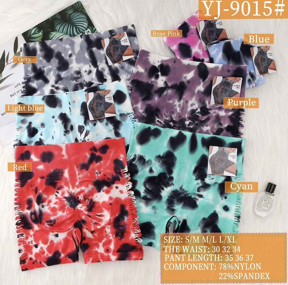 Women's XL High Waist Quick-Drying Four-Way Stretch Breathable Lightweight Seamless Print Fitness Yoga Pants Elastic Waist