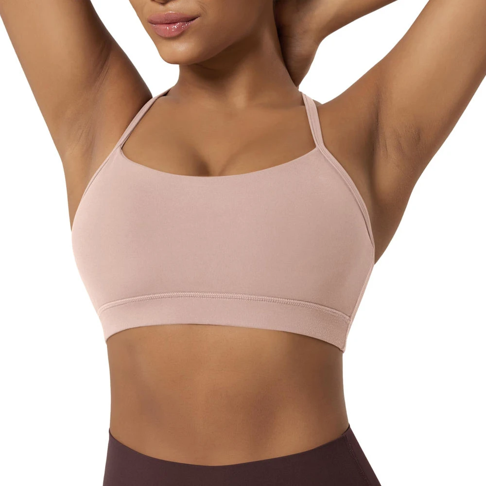 High Support Workout Women's Sports Bra with Custom Logo and Private Label Front Position Plus Size Lightweight Breathable