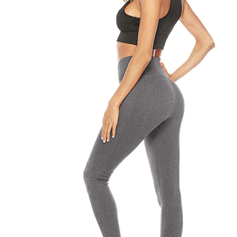 HEXIQON 2024 Women's High Waist Workout Leggings Sexy Hip Gym Sports Fitness Breathable Synthetic Premium Solid 220g Knitted