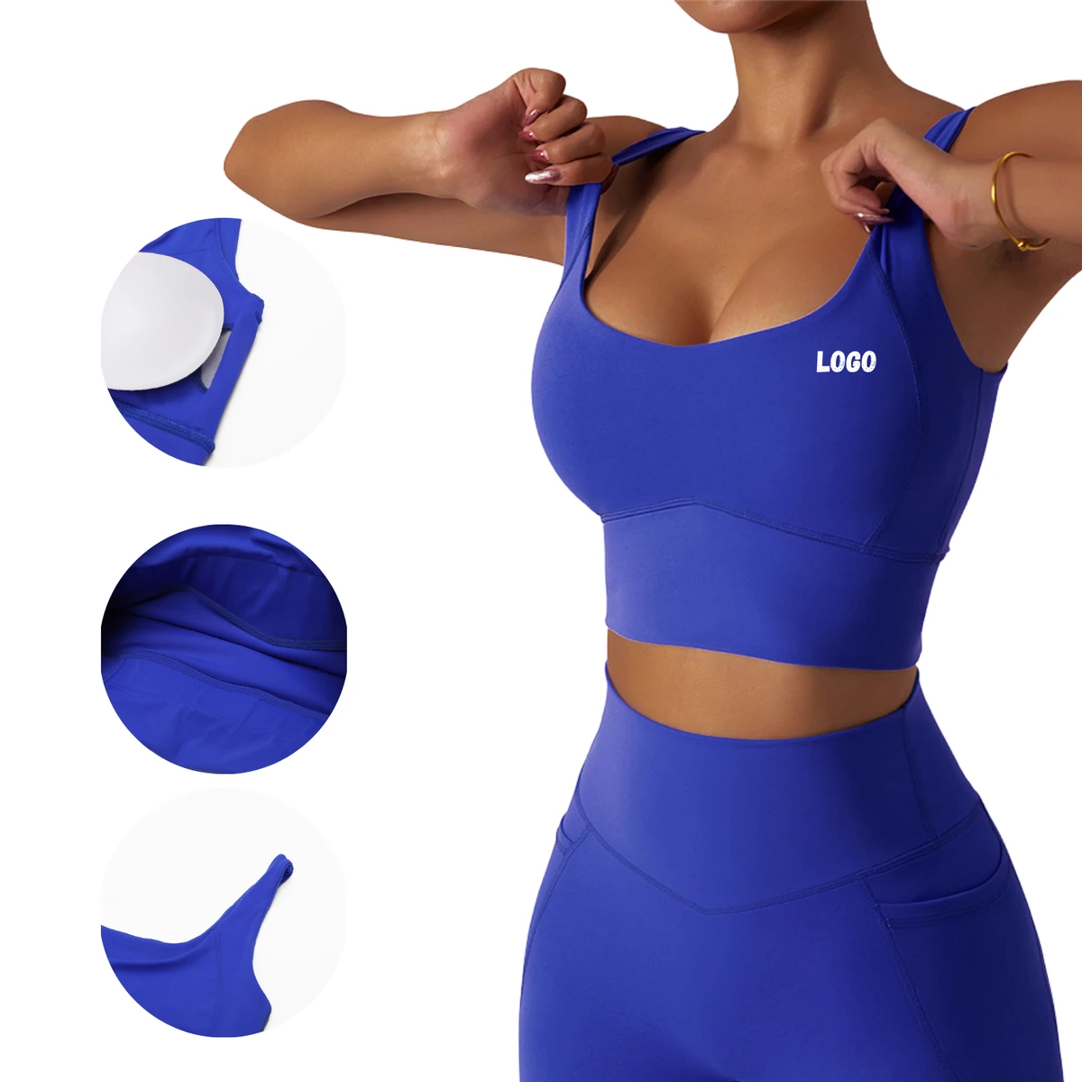 Customizable Logo Wholesale Hot Sale Quick Drying Yoga Bra Fitness tank Top Female High-intensity Running Sports Bra
