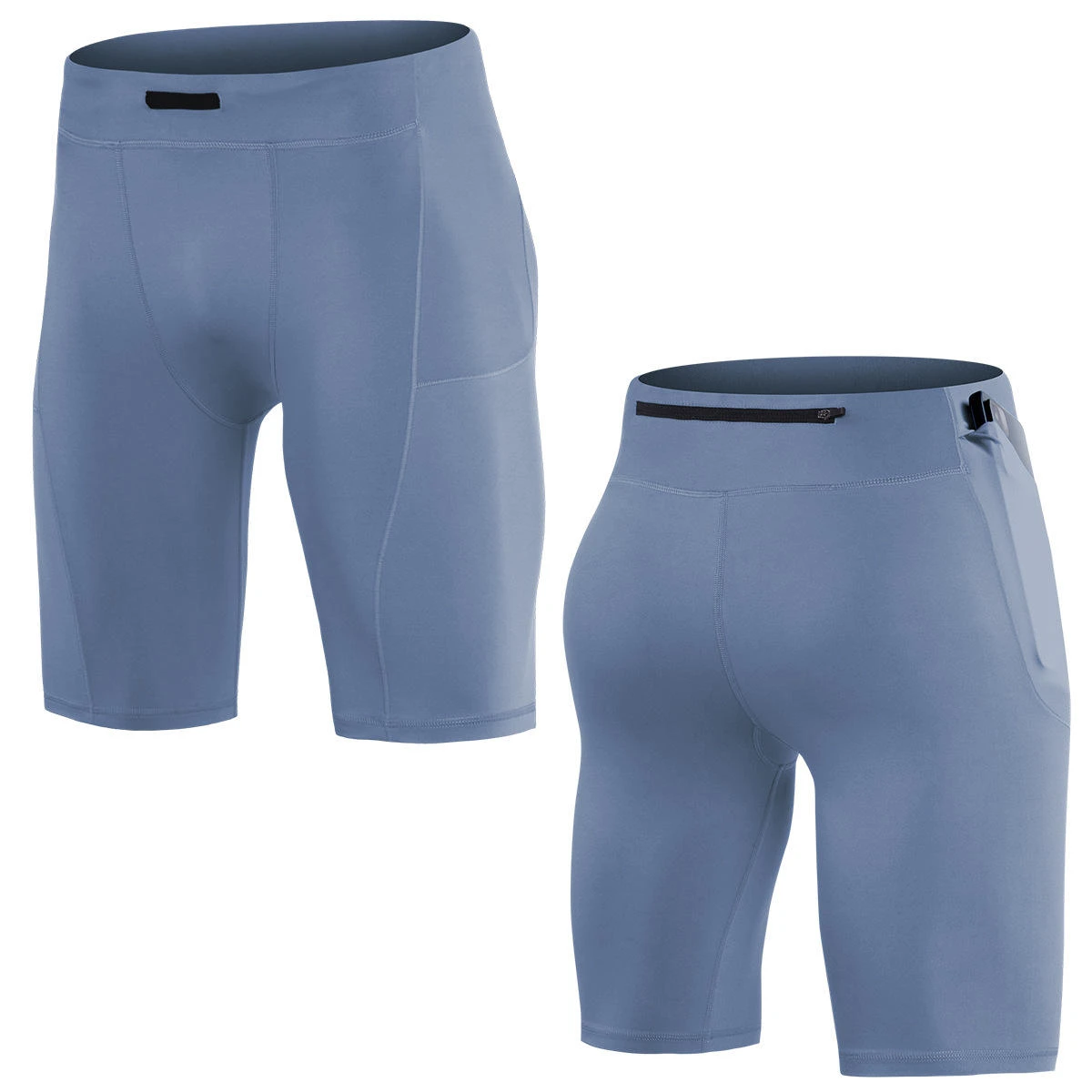 Wholesale Compression Fitness Pants Men's High Elasticity Quick-drying Leggings Digital Print High Street Style Knee-Length