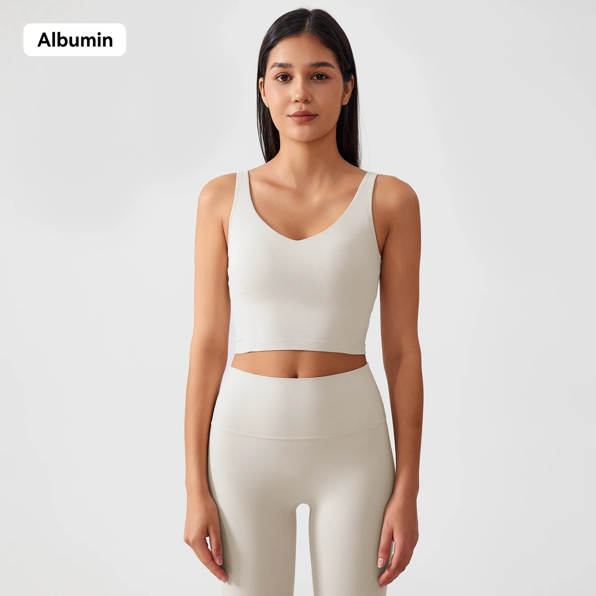 Women's Custom Naked Feel Beauty Back Sports Bra, High Support Shockproof for Running, High Impact Yoga Bra & Sports Tank Top