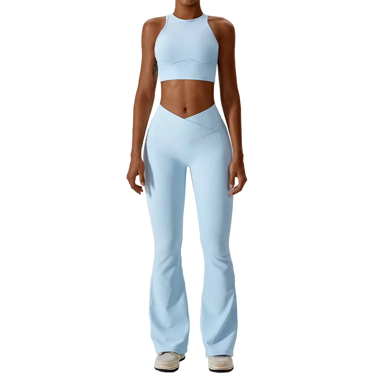 High-Performance Women’s Fitness & Yoga Leggings – Sculpting High-Waist Design Running & Training