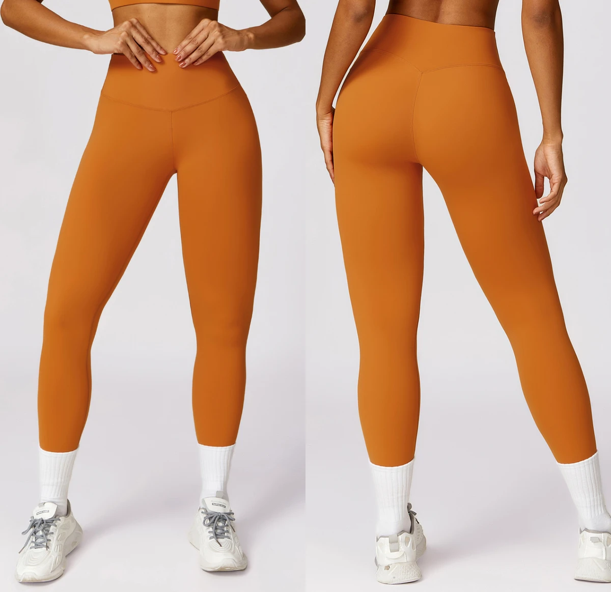 Women's High Waist Quick-Drying Yoga Pants Hip Lifting Slim Tight Fitness Leggings Outdoor Run Solid Pattern Sports Leggings