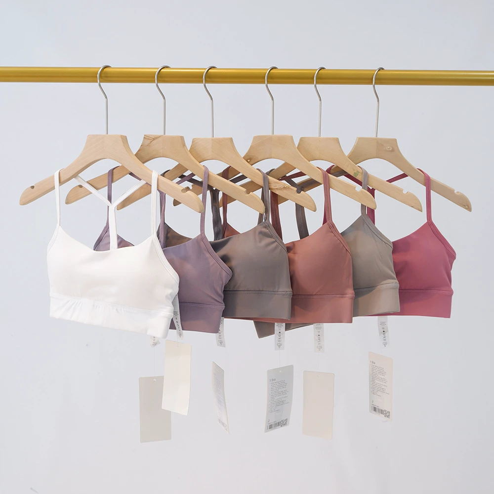 Women's Lightweight Cross Back Fitness Yoga Sports Bra Breathable Y-Line Straps Sports Bras
