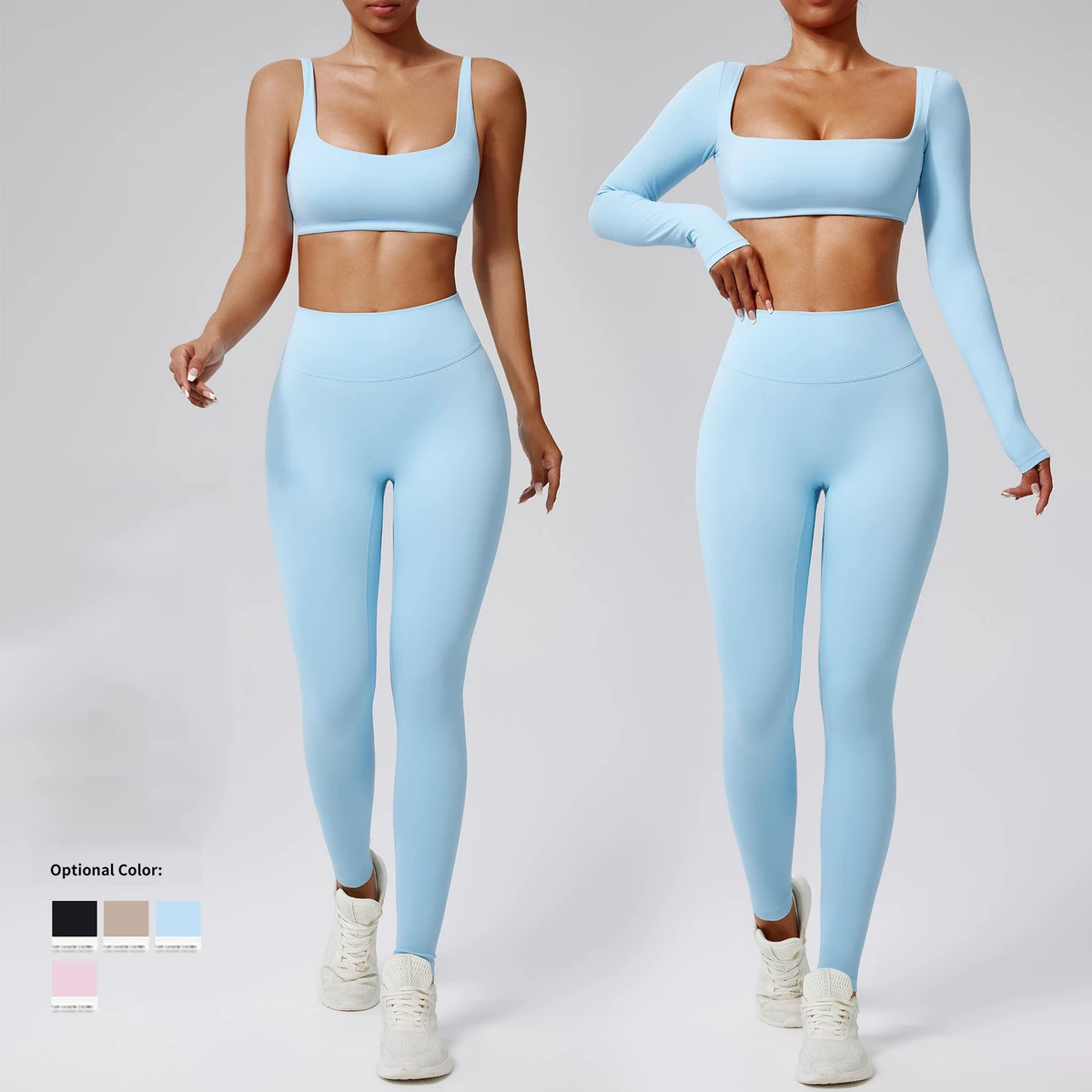 Autumn and winter comfortable yoga sets for women high waist quick-drying breathable sport wear wholesale yoga sets custom logo