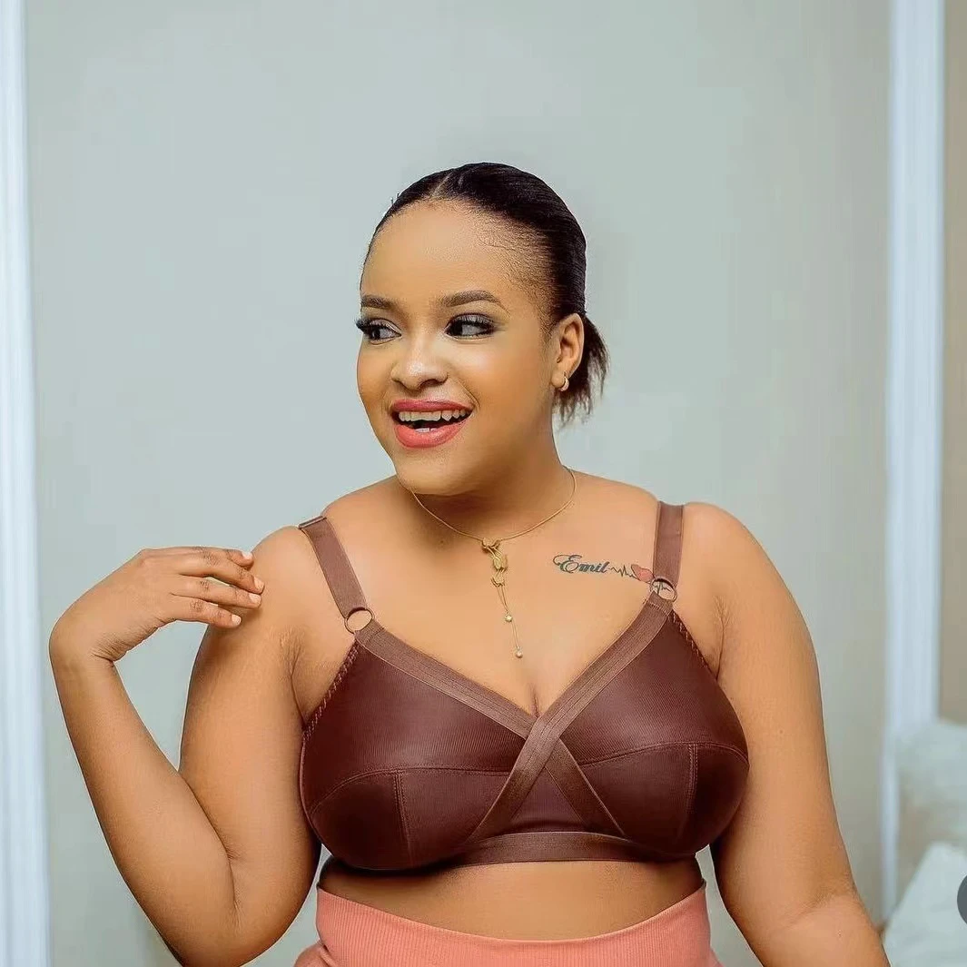 Ultra-Thin Wireless Cross X Full Cup Bras For Plus Size Women DD EFG Cup Without Padding Factory Direct