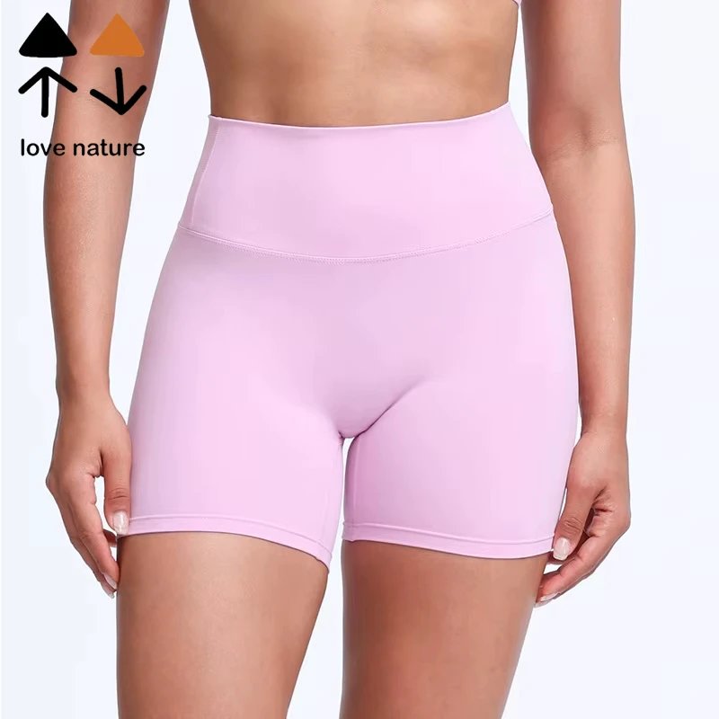 New Arrivals High Waist Upgrades Crotchless Yoga Sport Shorts With Pockets Women Running Workout Fitness Sport Gym Clothing
