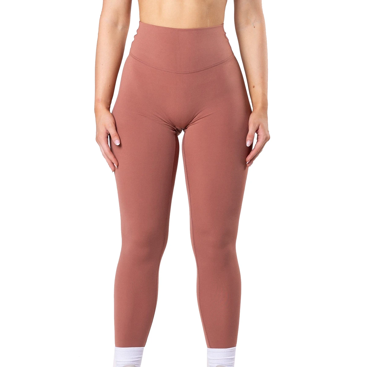 Soft Stretch Mid Waist Women's Leggings Cotton Bamboo Fiber Winter Anti-Bacterial Breathable Fleece Customizable for Yoga