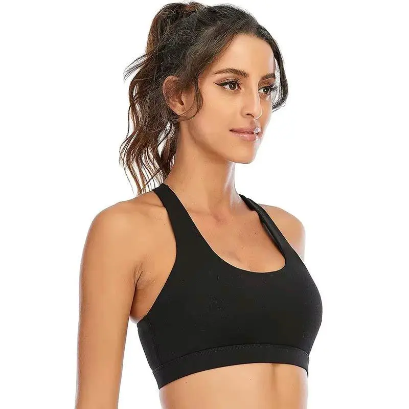 High Impact Fitness Custom Logo Women Compression Yoga Bra Breathable Seamless Sexy Woman Sport Bra