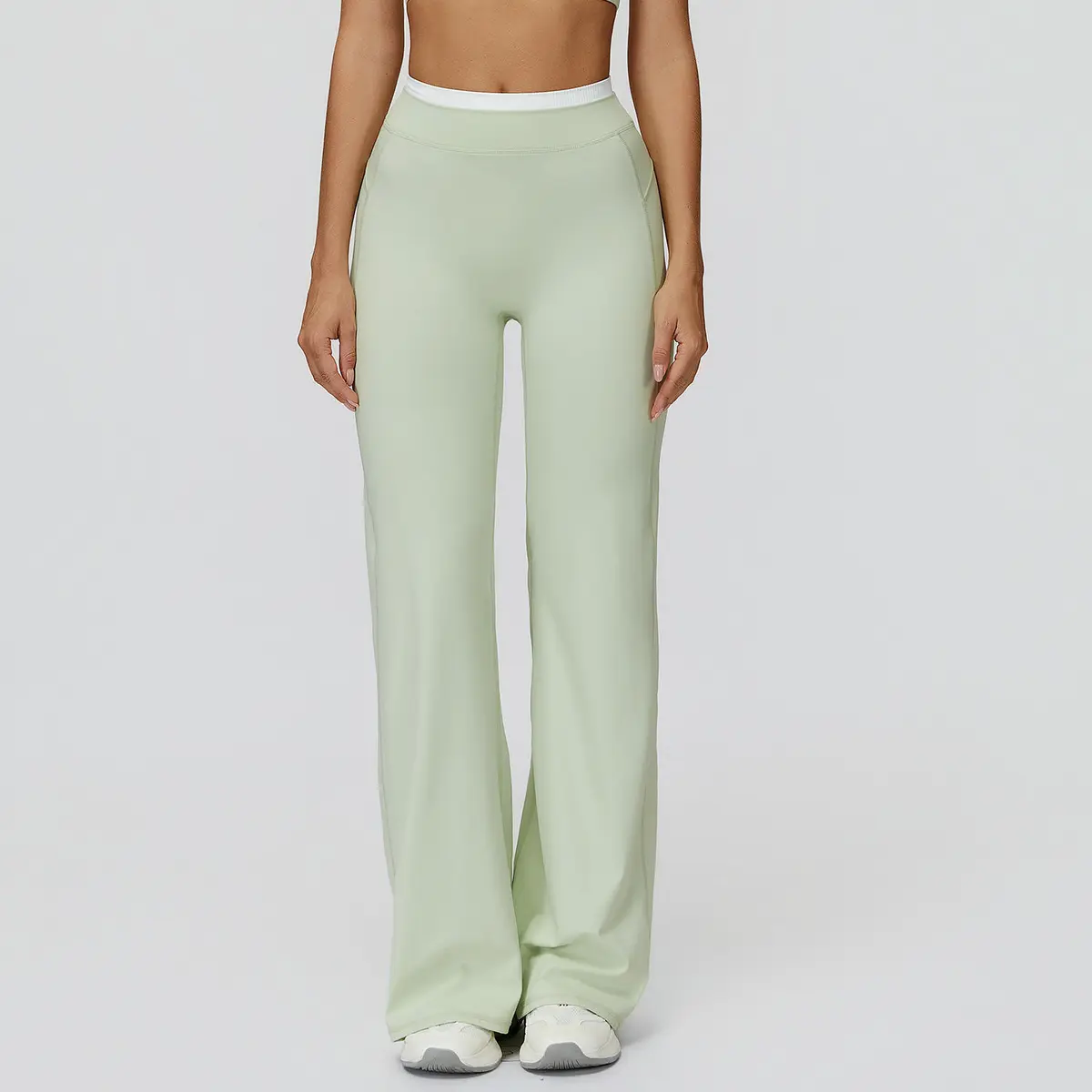 Stylish Women Flared Yoga Pants High Waist Four Way Stretch Lounge Trousers for Fitness and Daily Wear