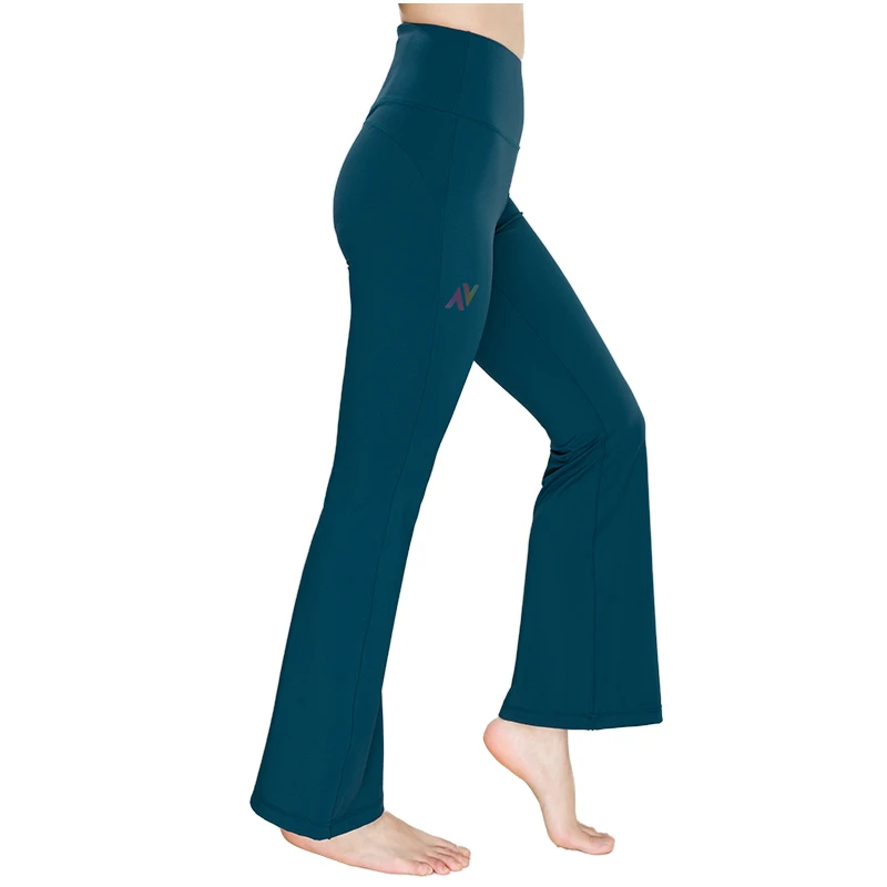 High Quality Women's Yoga Leggings Solid Custom Logo Breathable High-Waisted Elastic Eco-Friendly Four-Way Stretch Tummy Control