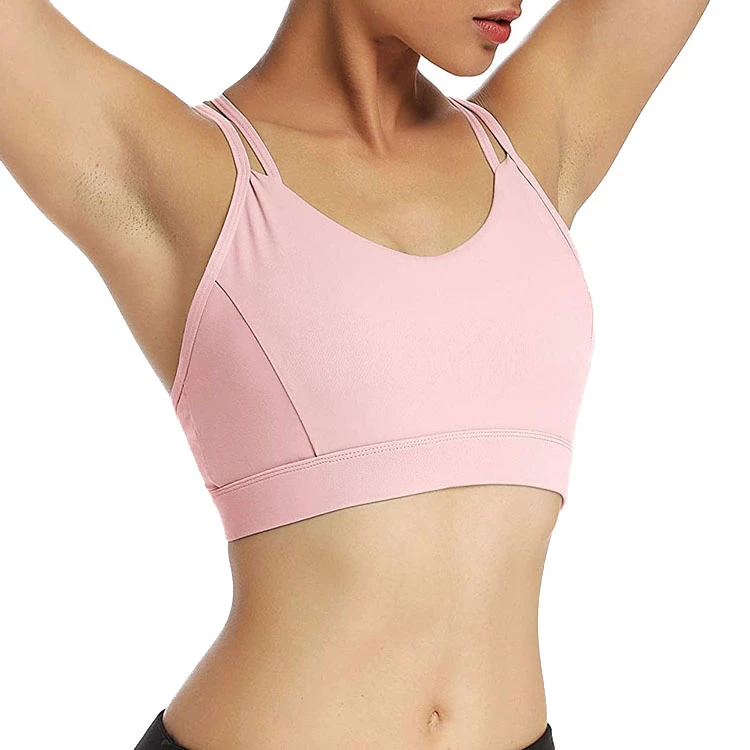 New Arrival Women's Simple High Support Racerback Yoga Sports Bra Premium Quality Comfortable Fitness Full Coverage Breathable