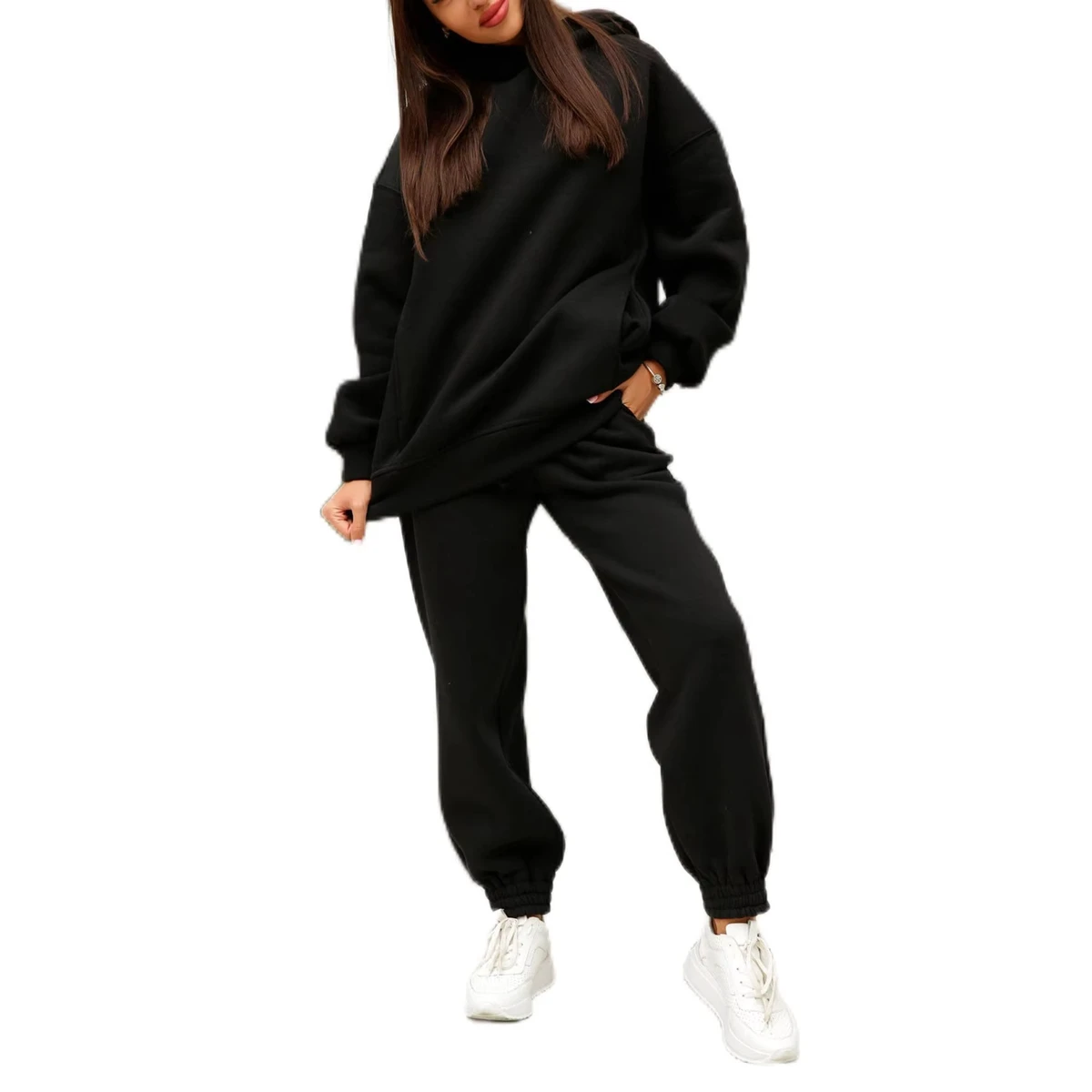 Women Trendy Athletic Tracksuit Two Piece Suit For Gym Fitness Running Yoga Exercise And Outdoor Activities