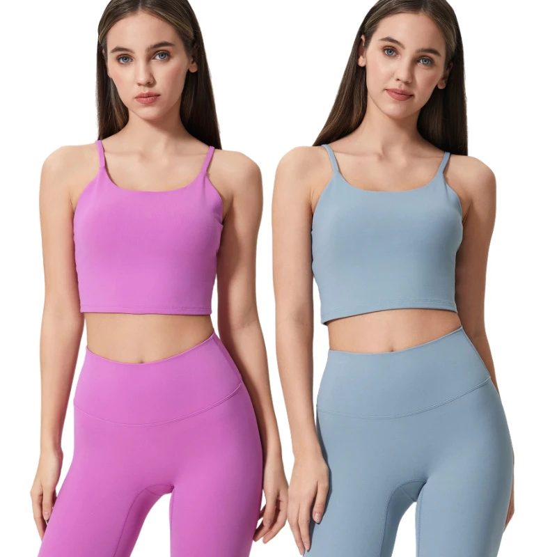 Low MOQ Lightweight Breathable Quick Dry Yoga Bra with Removable Chest Pads Fitness Comfortable Sports Bra for Women Activewear
