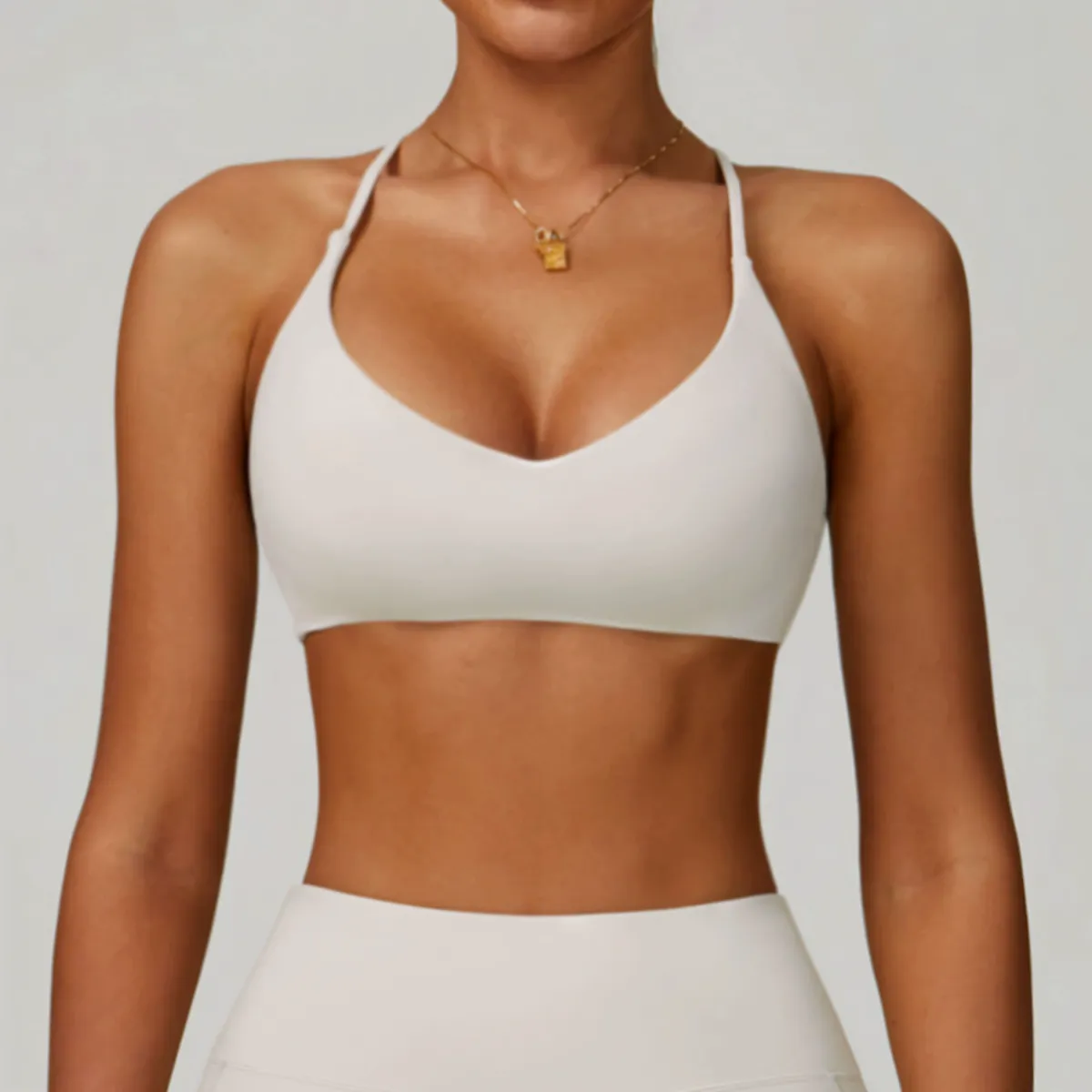 Women Gym Running Workout High Support Yoga Sports Fitness Bra Top for Women With Chest Pad