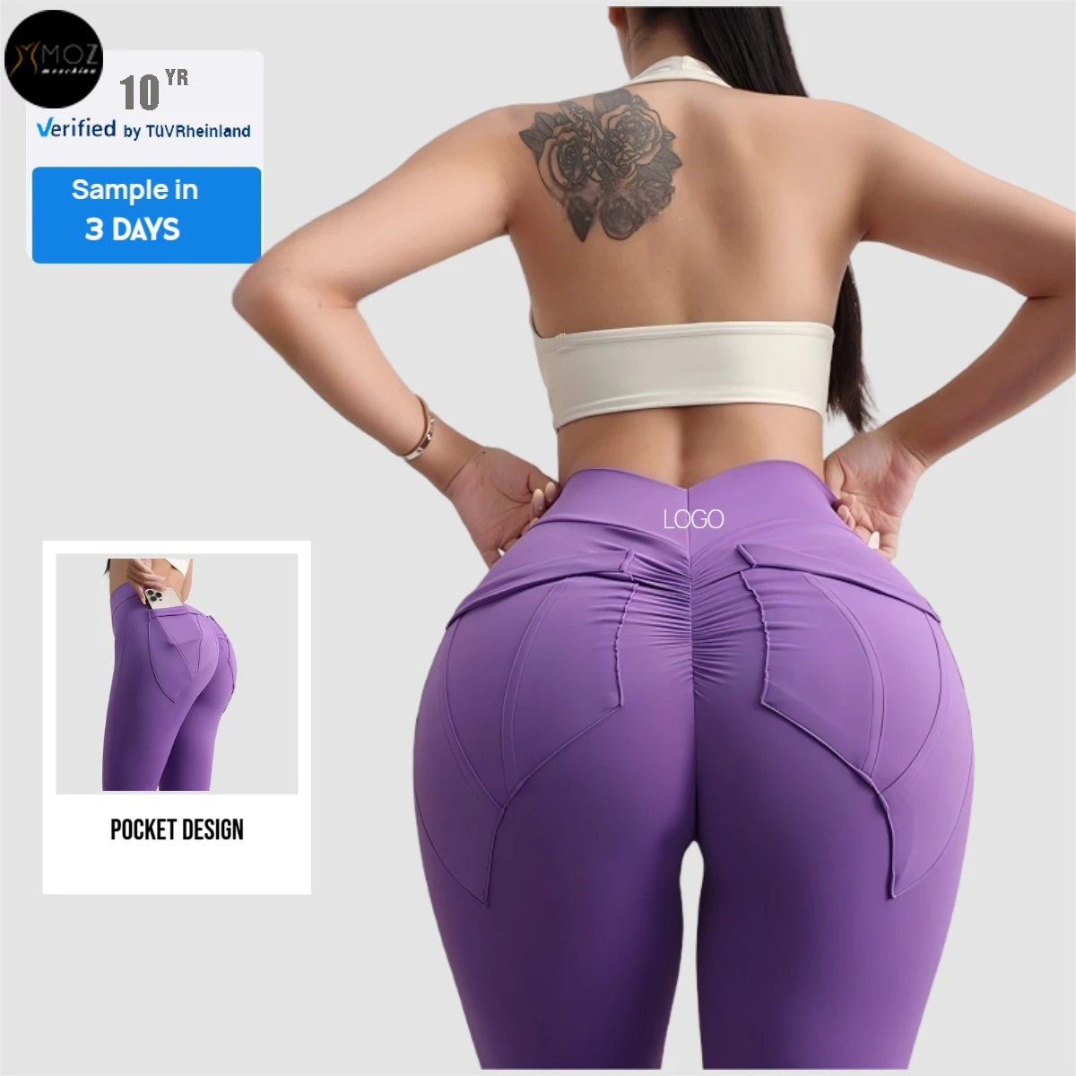Women's Naked Sensation High-Waist Yoga Leggings-Tummy Control Butt-Lifting Gym Pants & Large Pockets High Quality Fitness Wear
