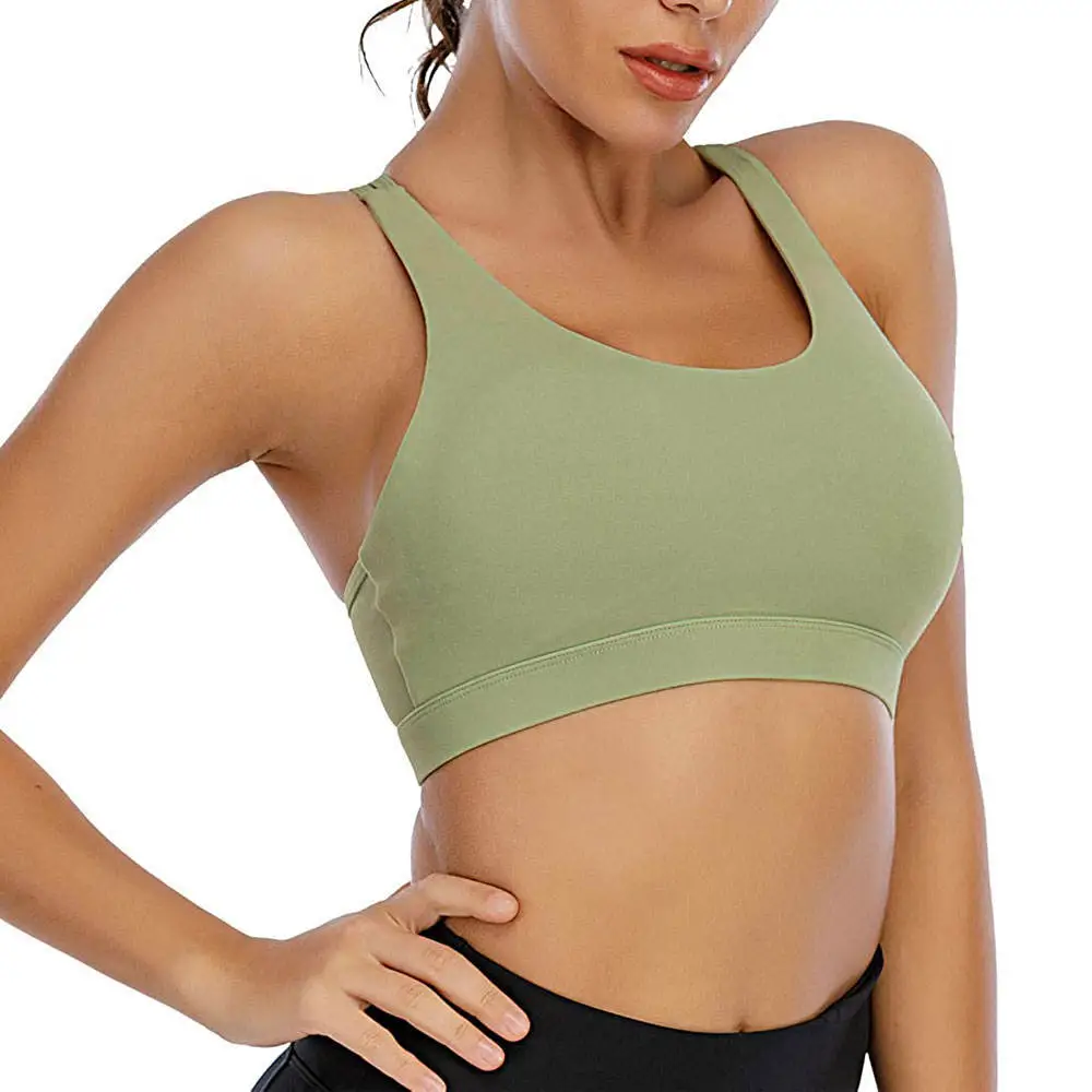 Wholesale Women's Plus Size High Support Wireless Sports Bra for Yoga & Post-Surgery Use with Front Bra for Sports Workout
