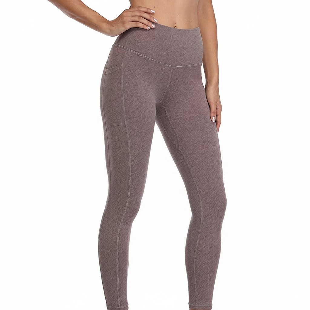 High Waist Seamless Leggings Full Length Solid Color Sporty Stretch Breathable Tummy Control Shapewear Knitted Spandex Nylon