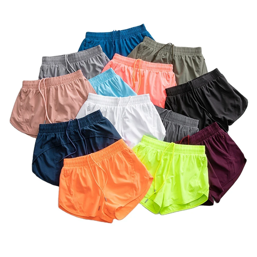 Wholesale Athletic Butt Lifting Lulu Running Ladies Workout 2025 Summer Booty Board Women Gym Shorts