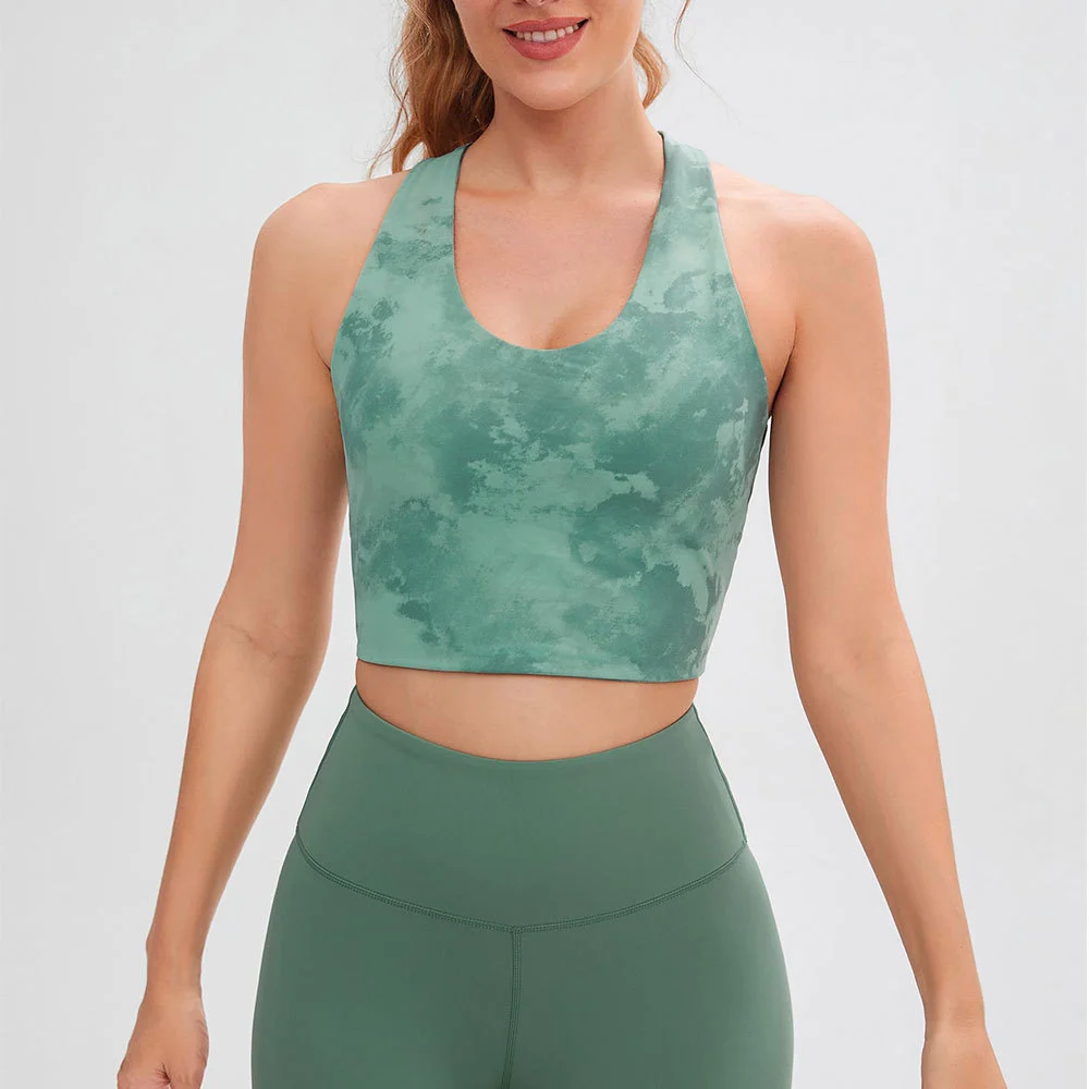 Fashionable Crisscross Back Sports Bra With Soft Fabric Blend And Supportive Design For Yoga And Workout Sessions
