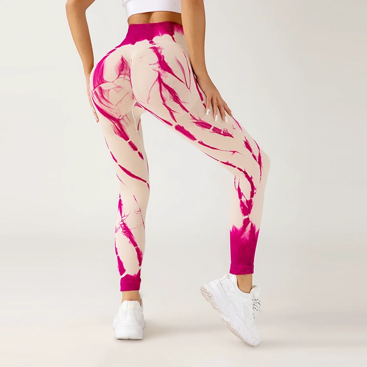 Seamless Tie Dye Sports Leggings Women Yoga Pants Women Sport Tights Gym Fitness Training Legging