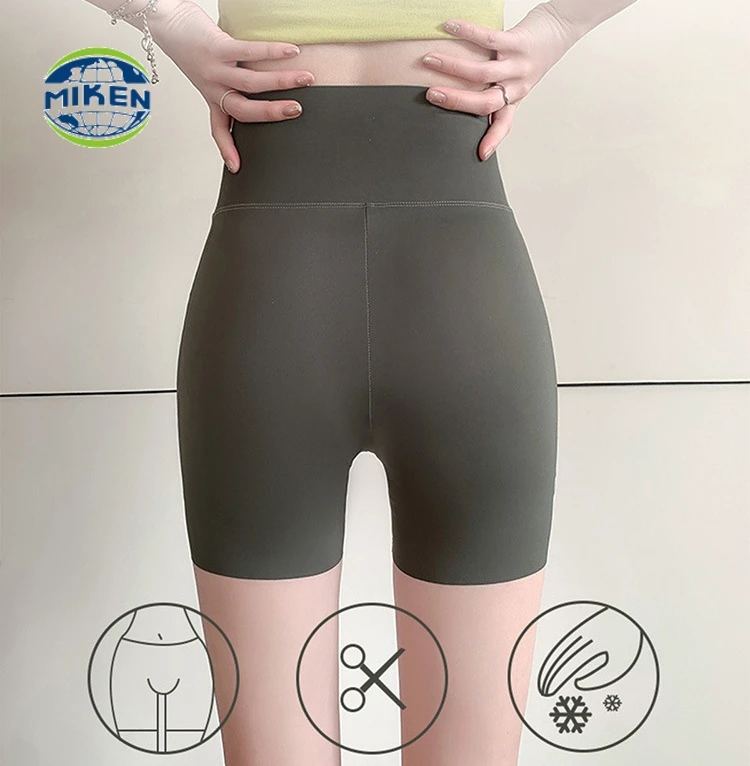 Hot Sale Five Point Shark Shorts Women Elastic Waist Solid Breathable Base Layer Summer Thin High Waist Belly Lift Tight Yoga