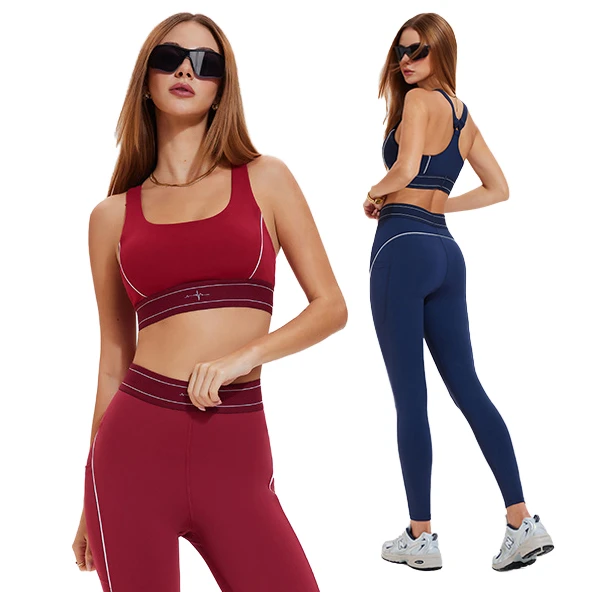 High Strength Lightweight Women's Gym Sports Bra Front Breathable Adjustable Shoulder Straps for Fitness Yoga-Color-Matching