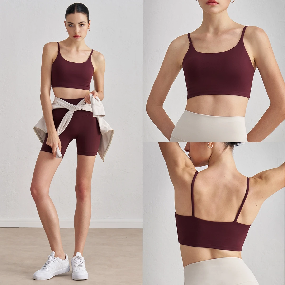 Custom Logo Womens Clothing Push up Sports Bra Sleeveless Tank Tops Workout Gym Fitness Shockproof Sportswear for Women