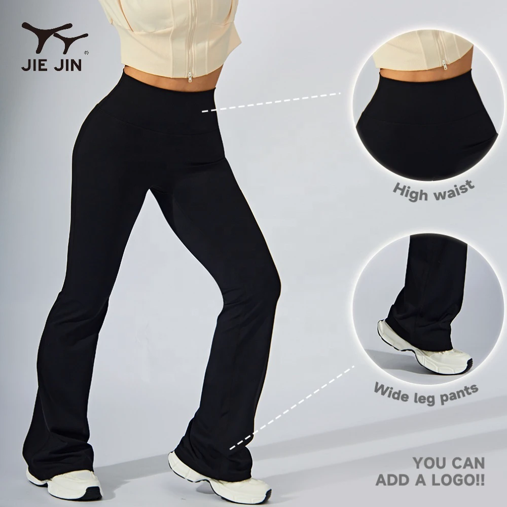 JIEJIN Women's High Waist Slim Bootleg Yoga Pants Active Wear with Butt Lift & Tummy Control New Arrival Thermal Flare Leggings