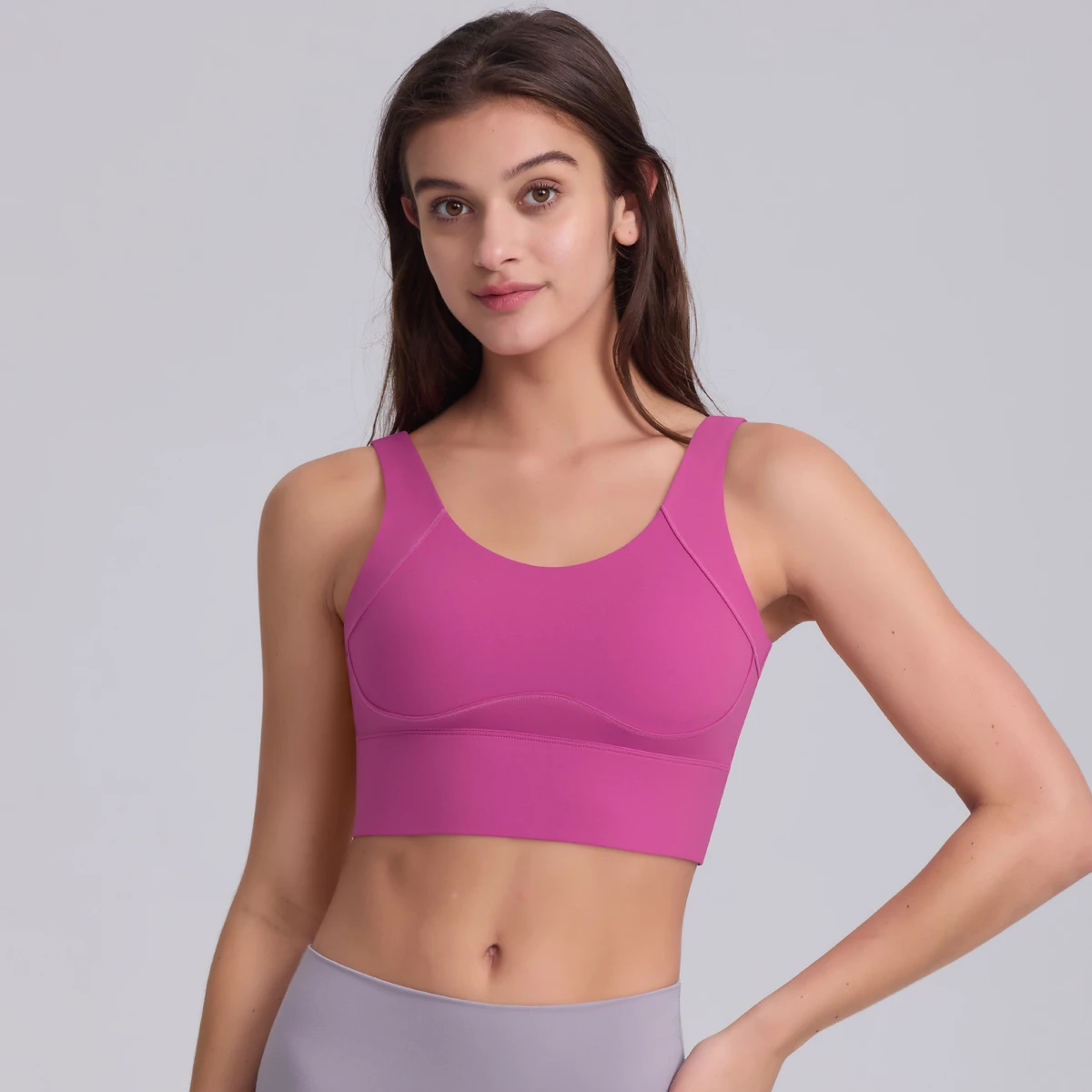 Hot Selling Sports Bra One-Piece Lightweight Breathable Beauty Back Yoga Clothing Anti-Shock Polymerization for Sports Exercise