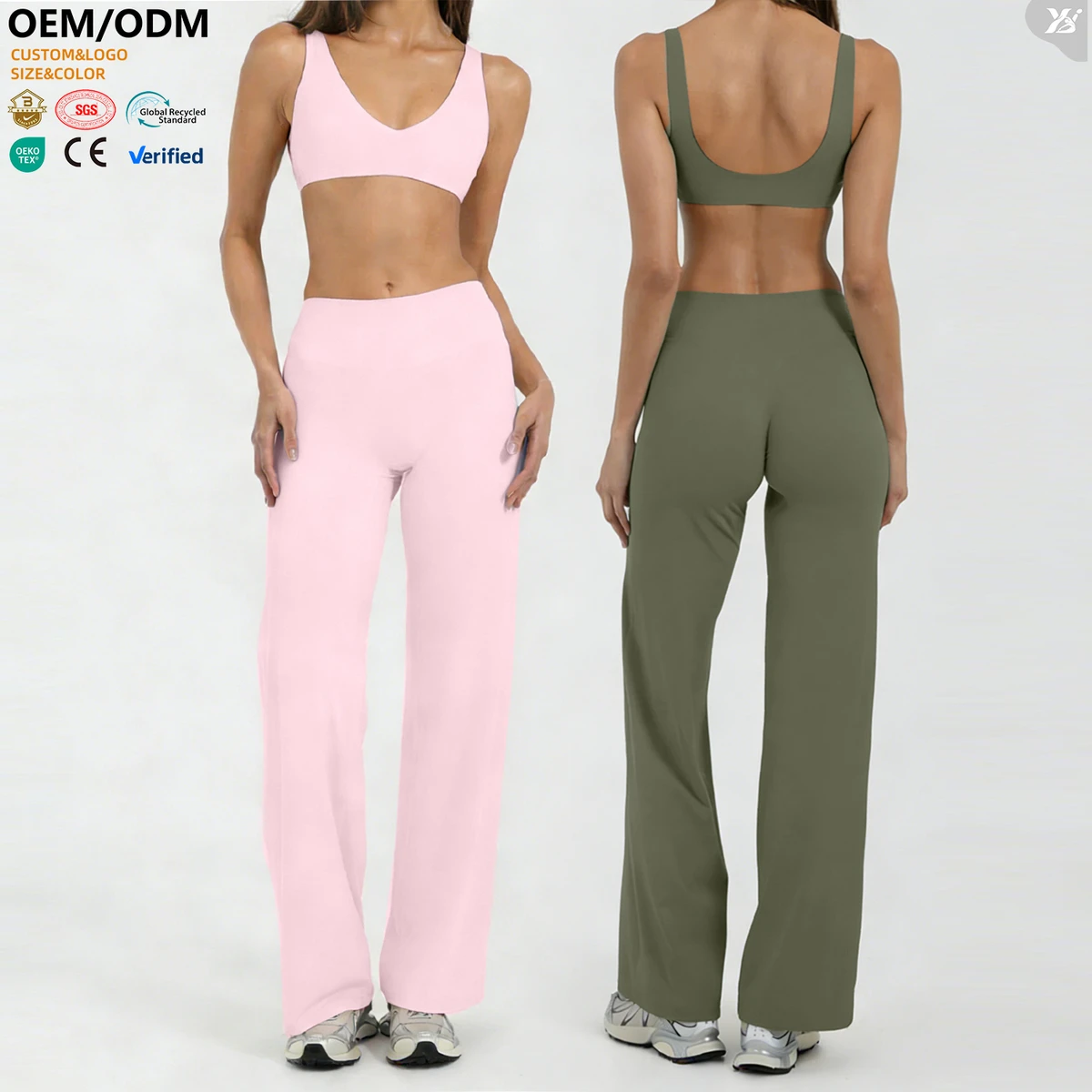 AWX8002 Wholesale High Support Women Sports Bra with Removable Pads OEM ODM Custom Color Yoga Pilates Fitness Active Top
