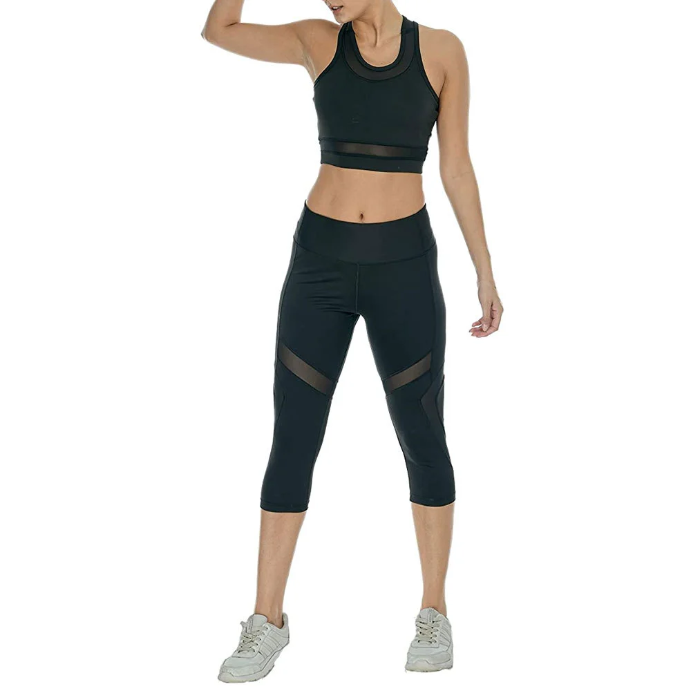 Wholesale Sublimation Fitness Yoga Wear Sportswear Yoga Set sexy Women High Waist Tight Pants Customized Logo for sale