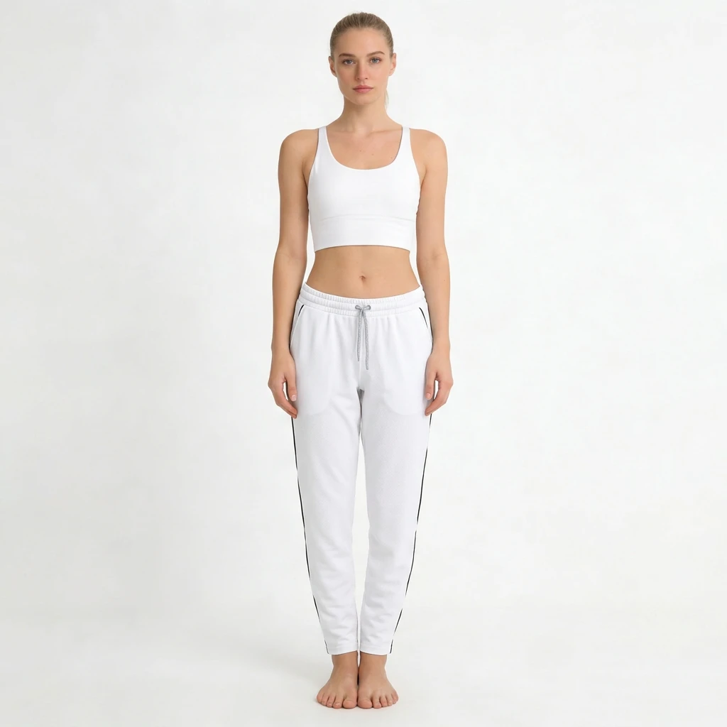 Women's Breathable Mid Waist Regular Fit Lightweight Jogger Sweatpants Drawstring Knitted Polyester/Spandex Casual Gym Pants