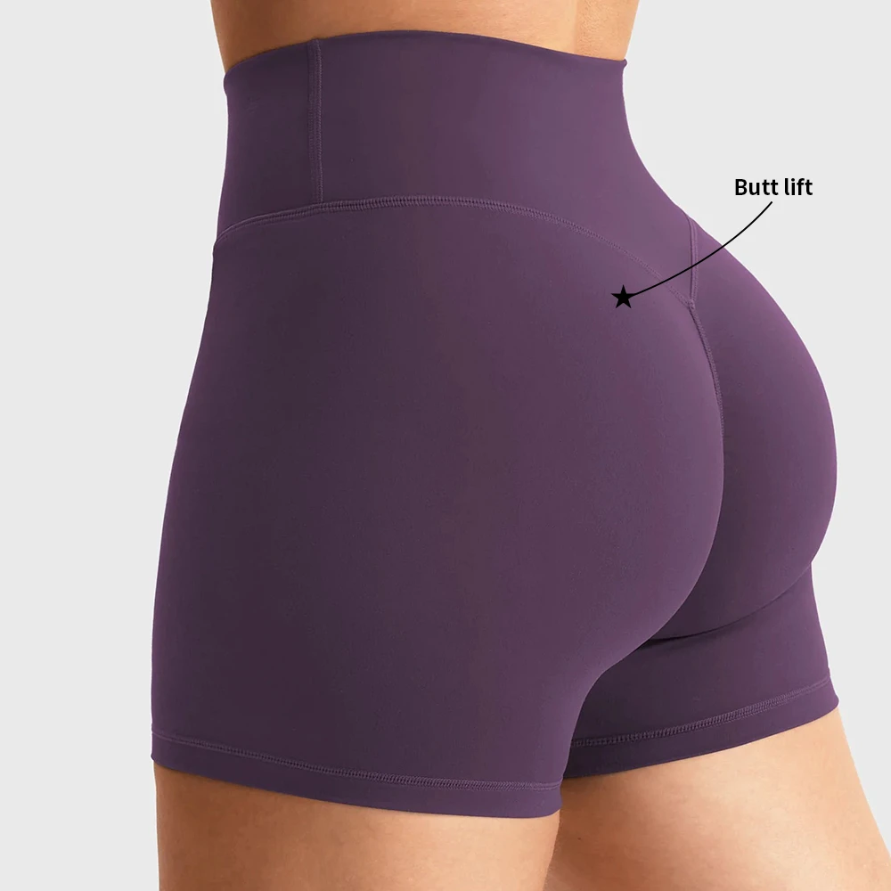ODM/OEM Women's Gym Fitness Biker Sportswear Quick-Drying High Waised Tummy Control Sports Tight Yoga Shorts