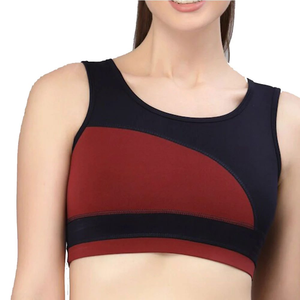 Compression Women's Sports Bra Adjustable Straps Breathable Front Design High Hold Fabric for High Intensity Fitness Daily