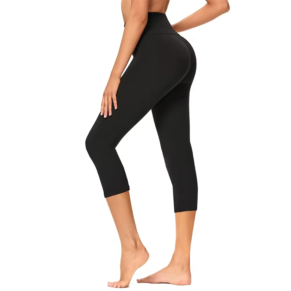 Aoyema Custom Women's High Waisted Soft Elastic Comfy Modern Slim Yoga Pants Gym Athletic Tummy Control Running Cycling Leggings
