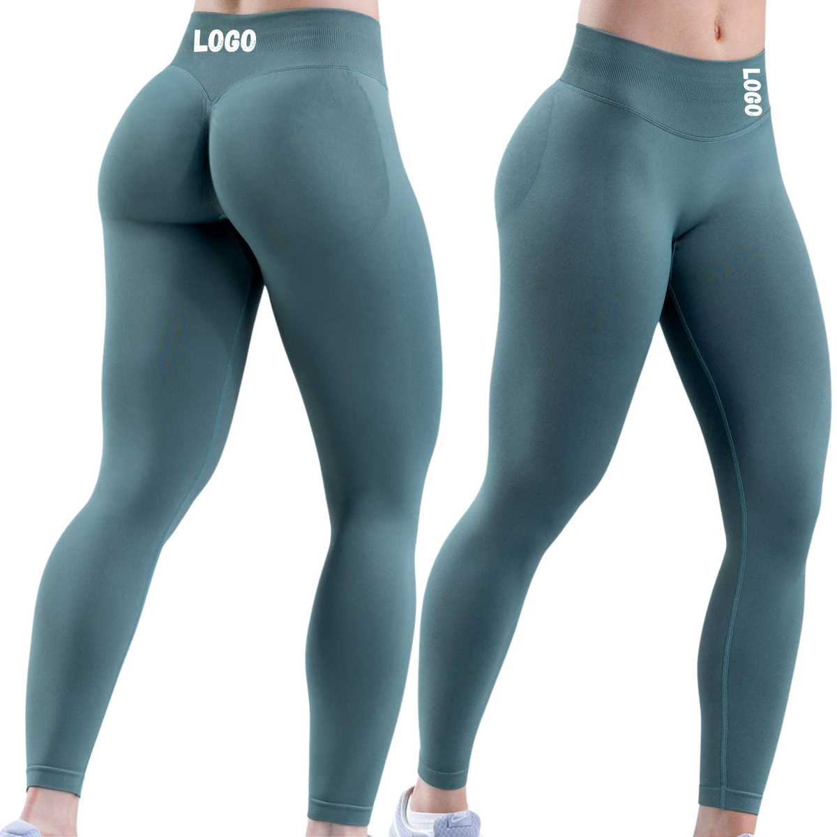 Customizable Logo Wholesale Seamless Fitness Pants High Waist Yoga Leggings