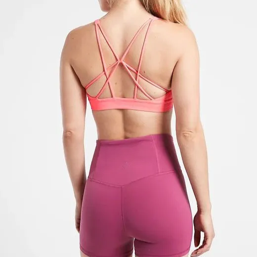 Young Girls Breathable Comfortable Running Sports Bra High Support Seamless Push Style Buckle Cross Back Plus Size Included 100%