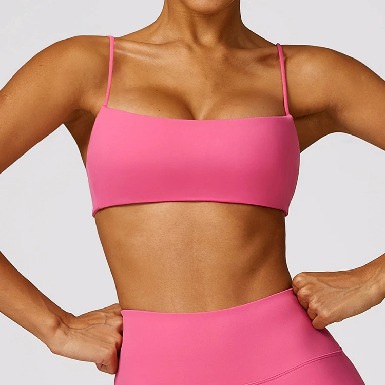 Custom Wholesale Hot Sale Womens Seamless High Impact Sports Bra Adjustable Straps Yoga Gym Fitness Bra