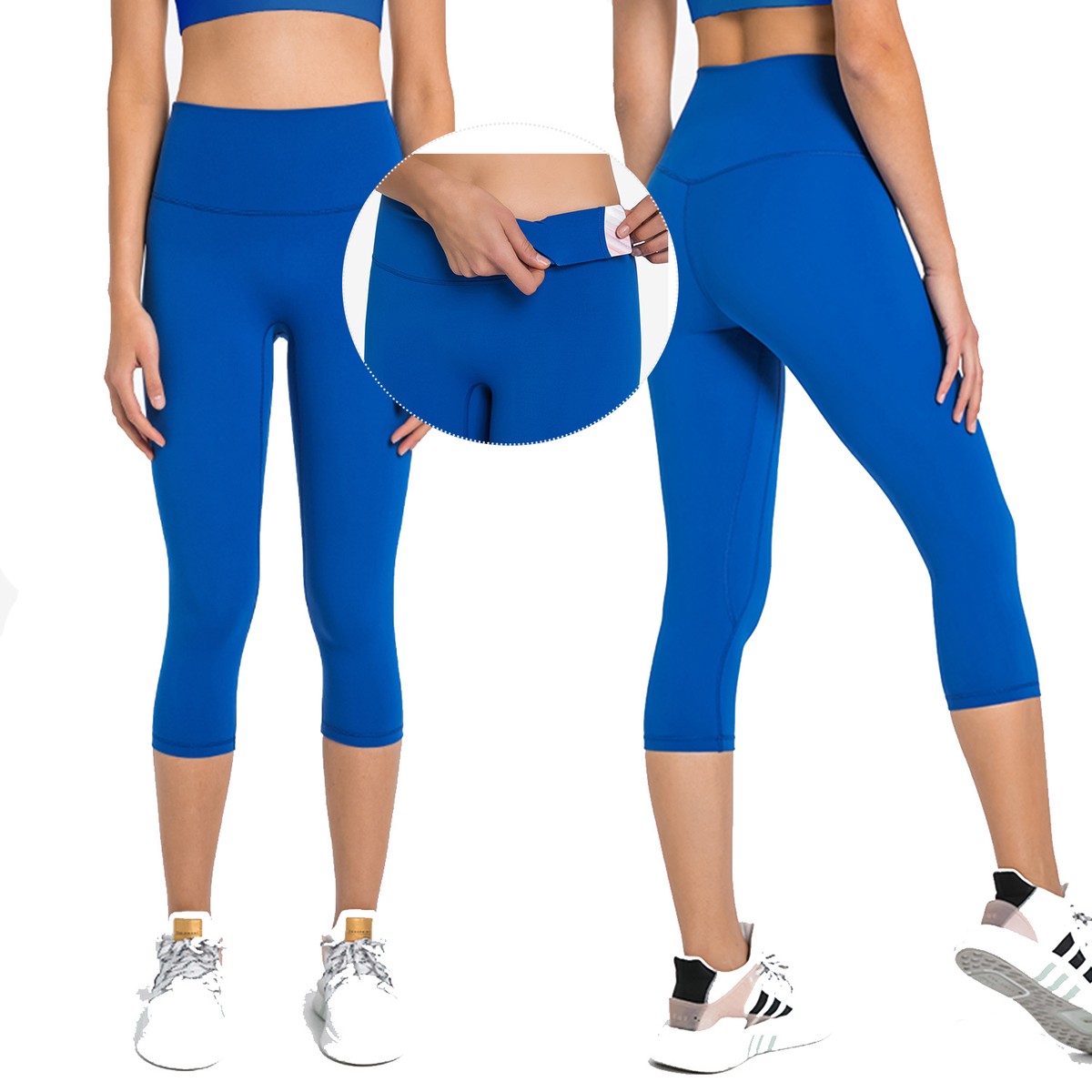 Women Capris Legging 80 Nylon 20 Spandex High Waist Workout Capris Legging